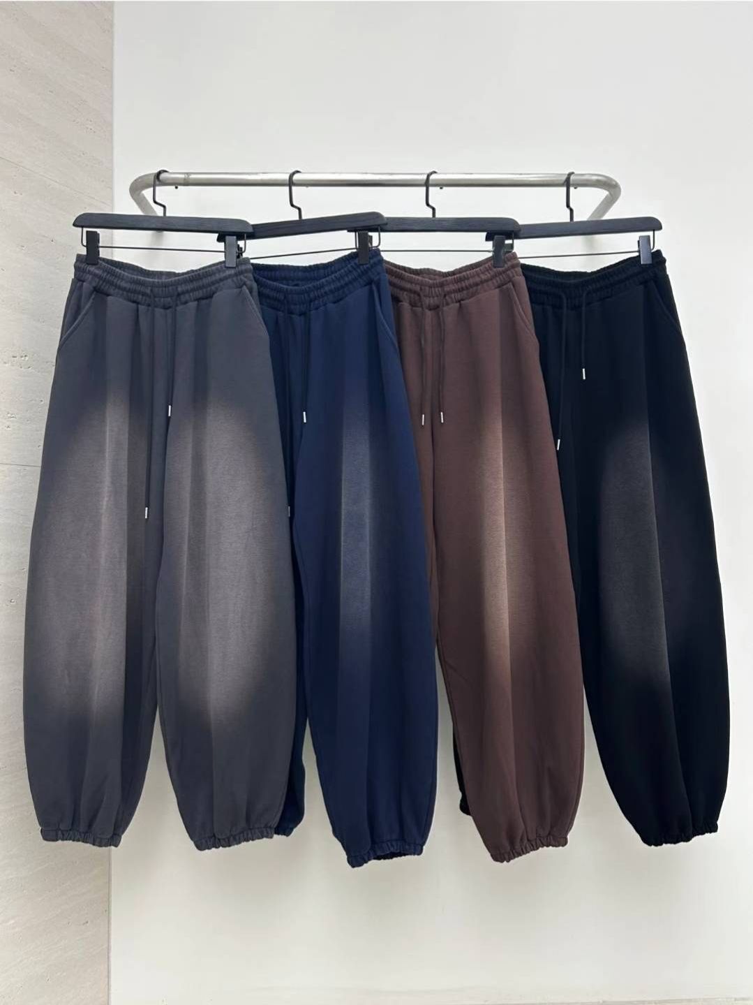 洗水淨色束腳運動褲 Hestory-090P