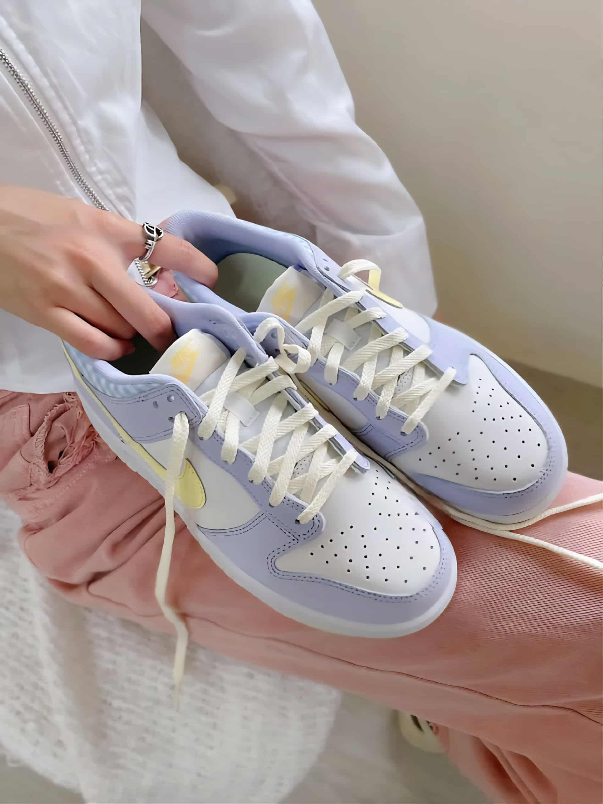 【預訂】NIKE DUNK LOW 蝶豆花檸檬-GS