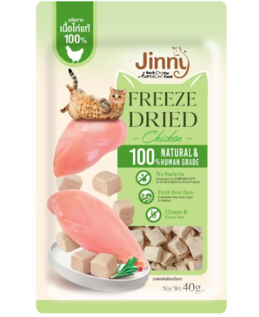 泰Jinny 天然凍乾貓零食- 雞肉口味40g