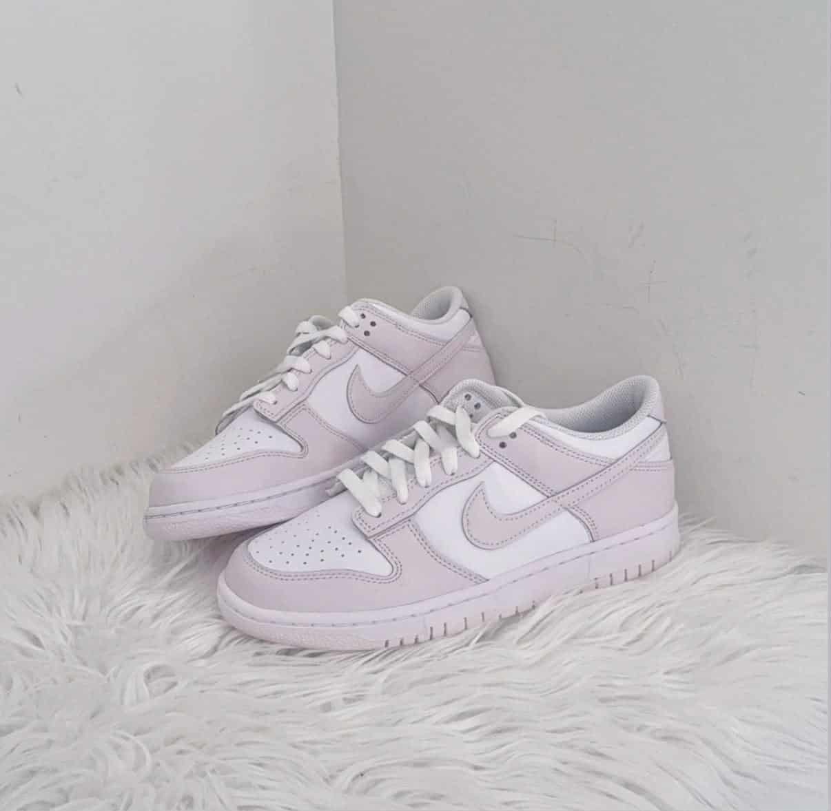 【預訂】 NIKE DUNK LOW 淡粉紫白-GS