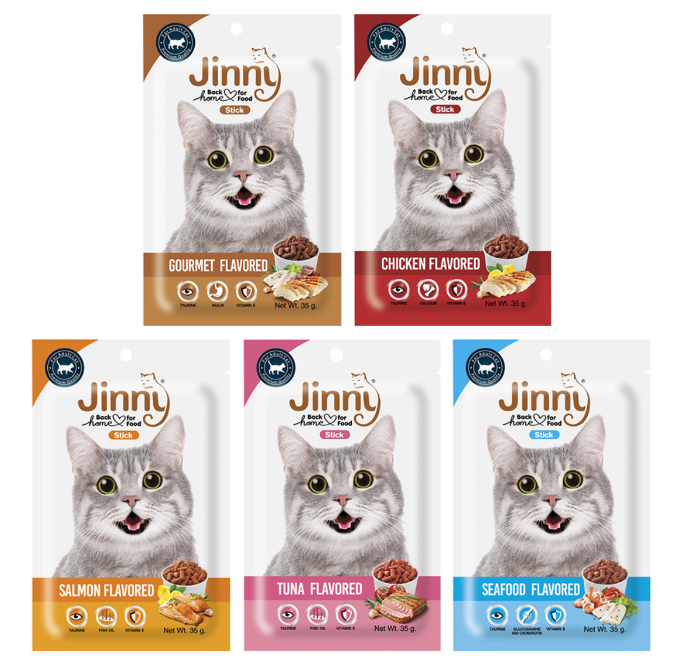 泰國Jinny貓咪''迷你軟肉條''零食 35g(多款味道可選擇)