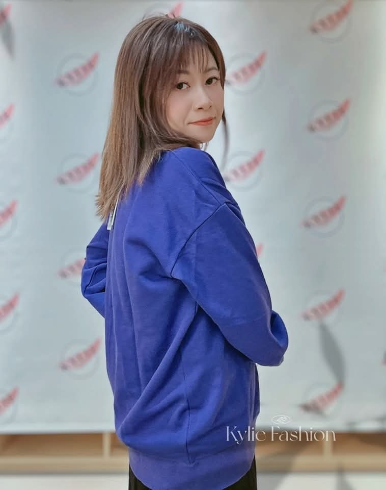 KENZO Kids 紫藍色 刺繡小虎頭 衛衣