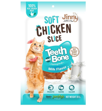 泰國Jinny 牛奶味雞肉片貓零食 30g