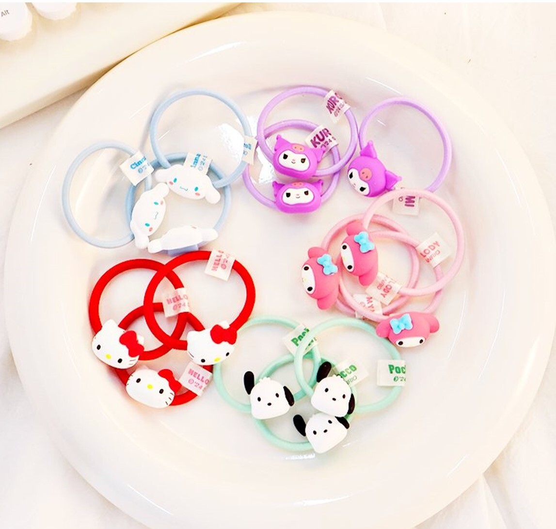佻皮魔女 Sanrio | 3P 頭髮橡筋圈 髮圈