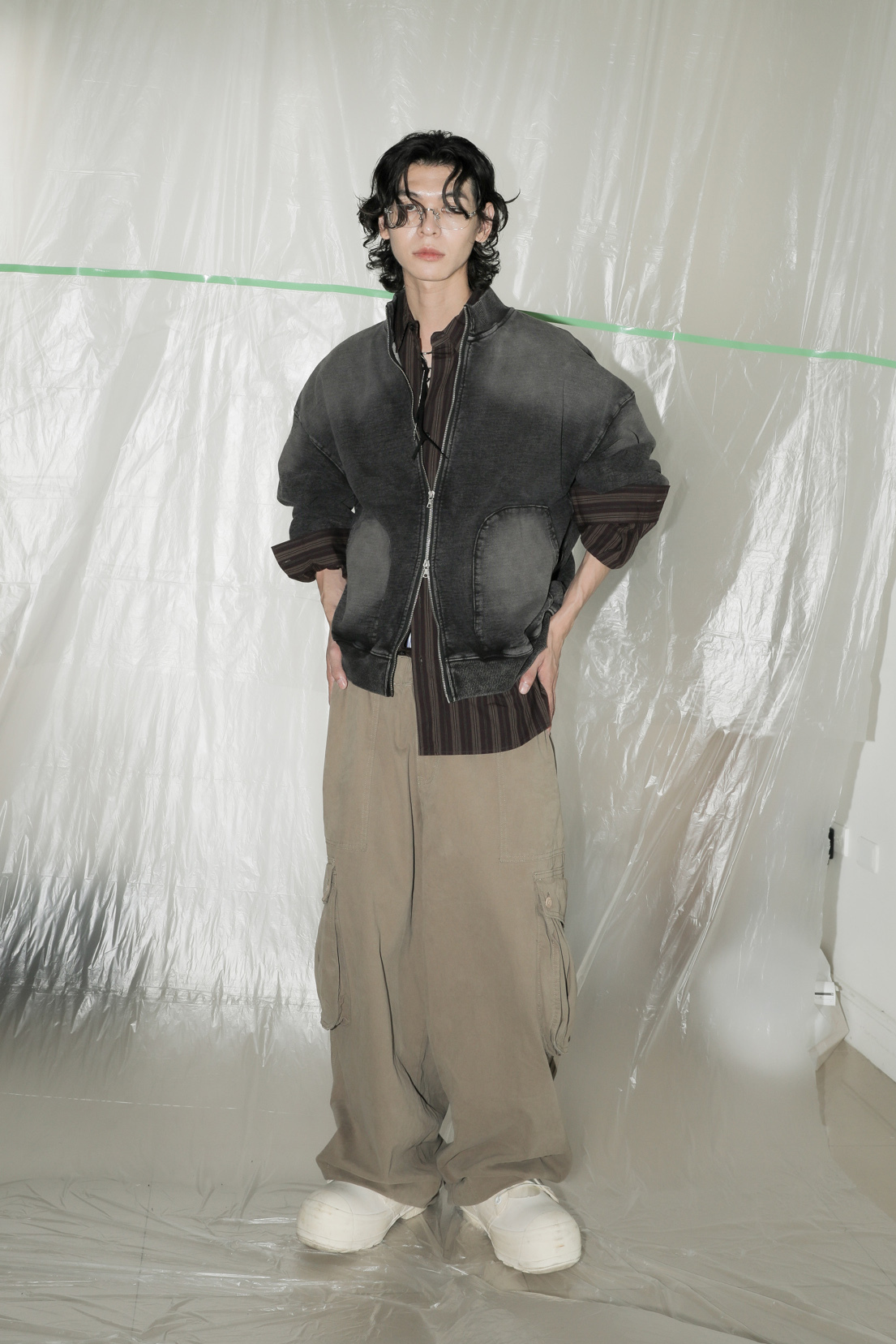 Indigo Sweat Zip Up #外套