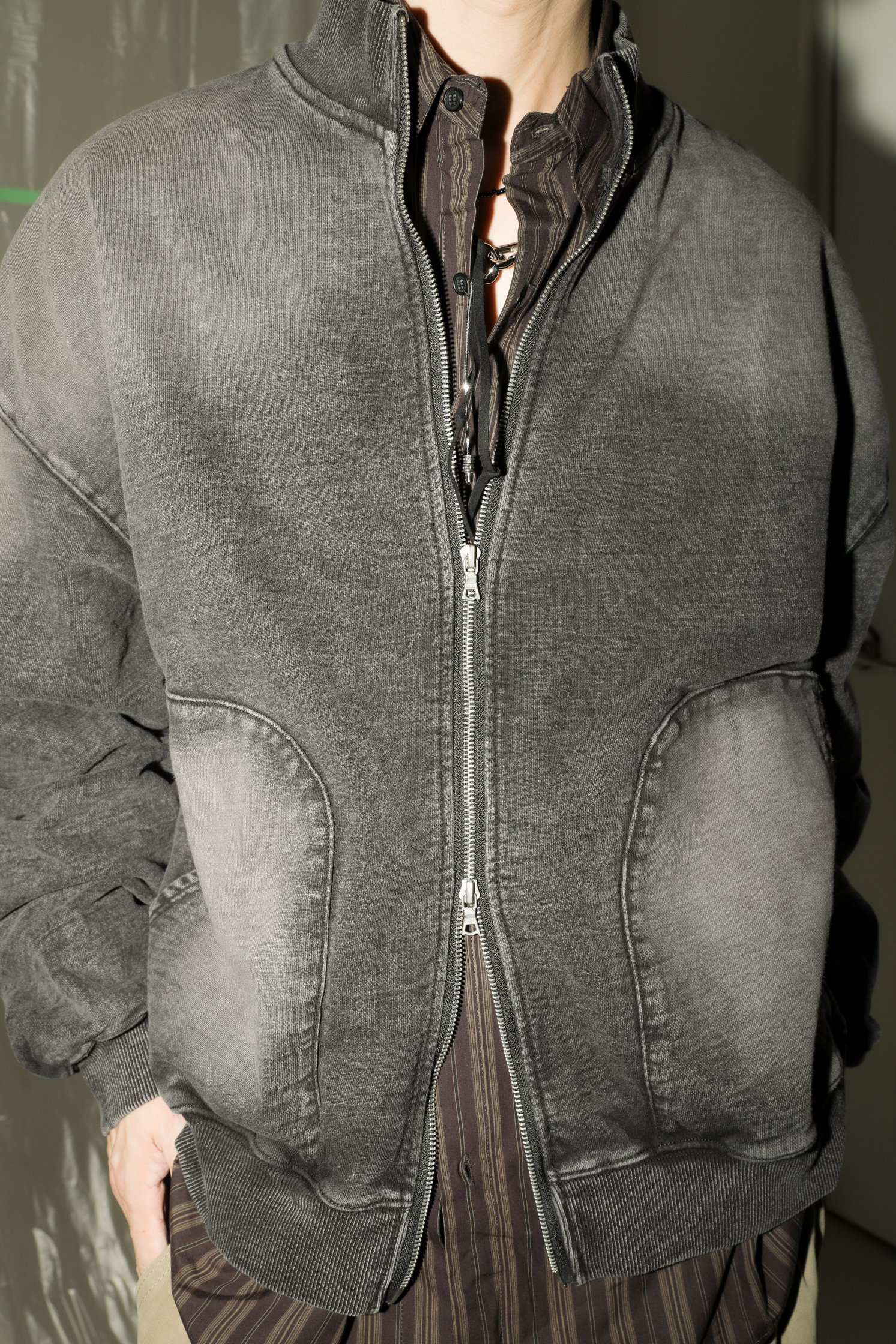 Indigo Sweat Zip Up #外套