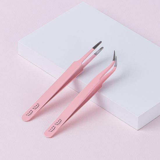 CCAM BBAK 閃耀粉紅睫毛鑷子【2款款式】