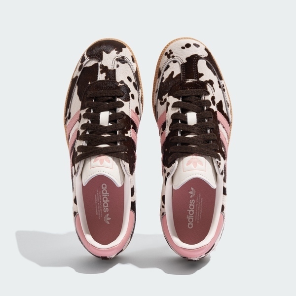 Adidas 愛迪達 Samba OG W KK2239 女 運動休閒鞋 德訓鞋 乳牛花紋 舒適 粉紅 棕