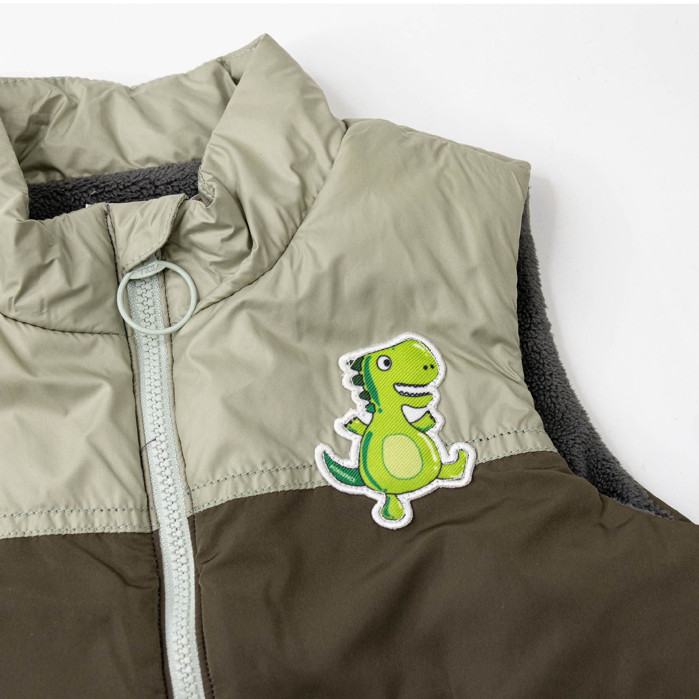 波紳士【22546】歡樂恐龍立體尾巴刷毛背心