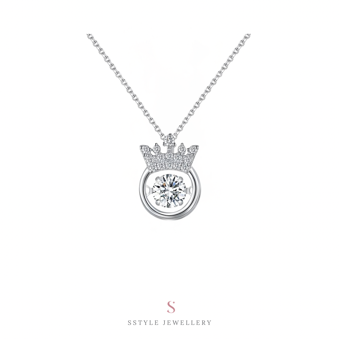 Aurora Moissanite necklace