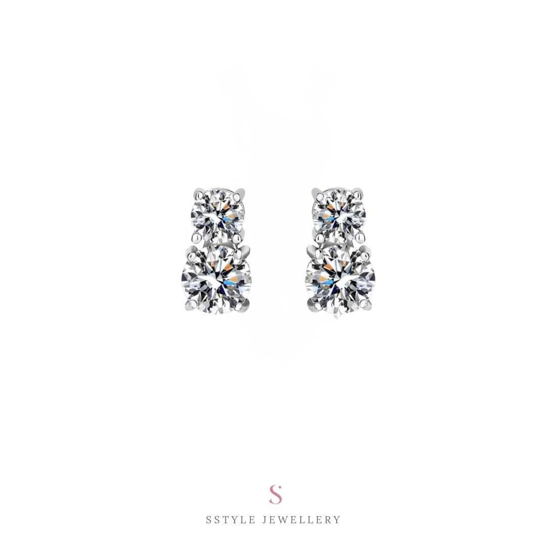 Rylee moissanite earrings