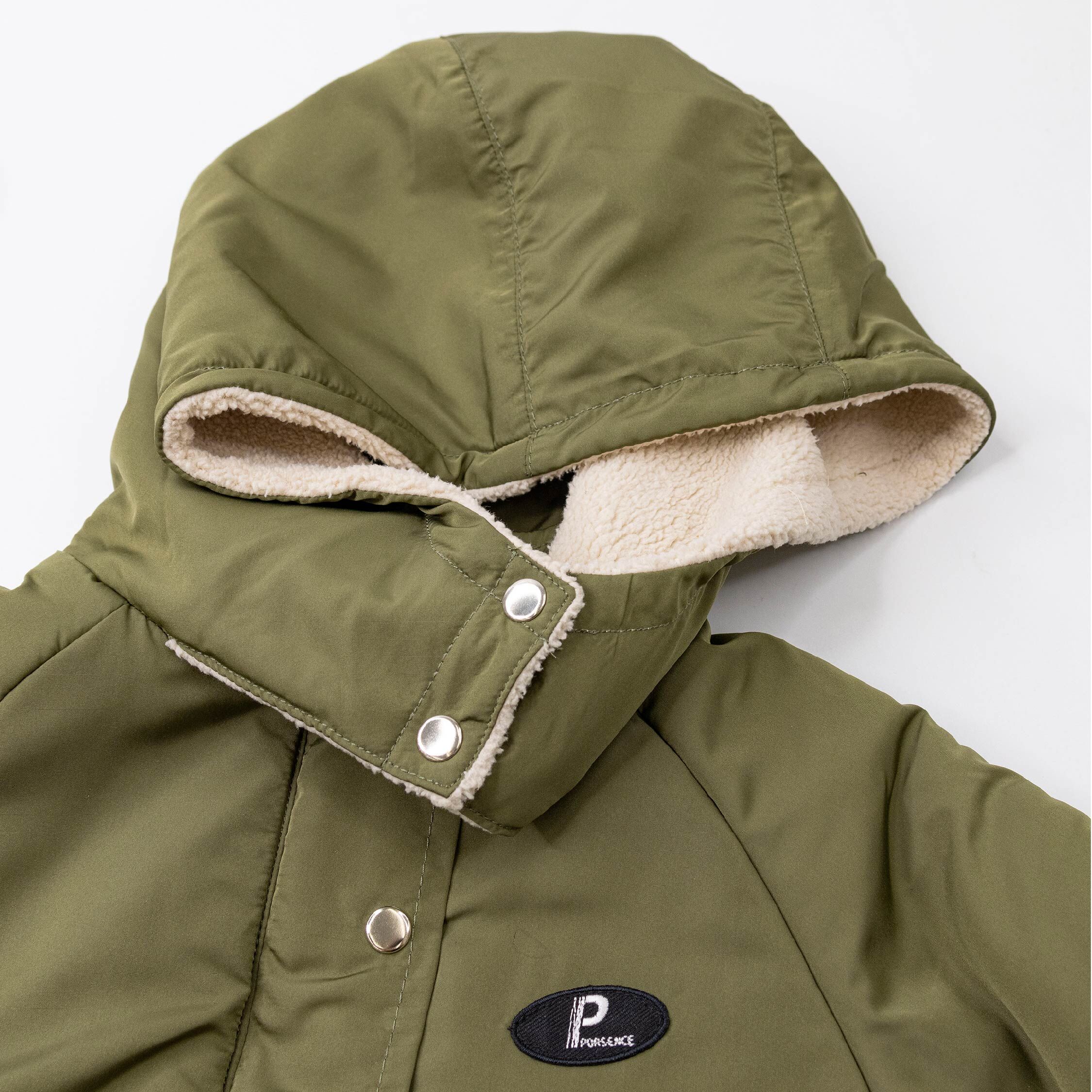 波紳士【22548】潮流字母布貼刷毛連帽外套＊二色