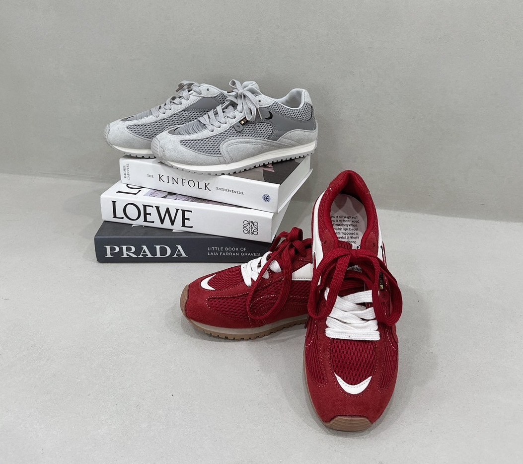 拼接網狀老爹鞋