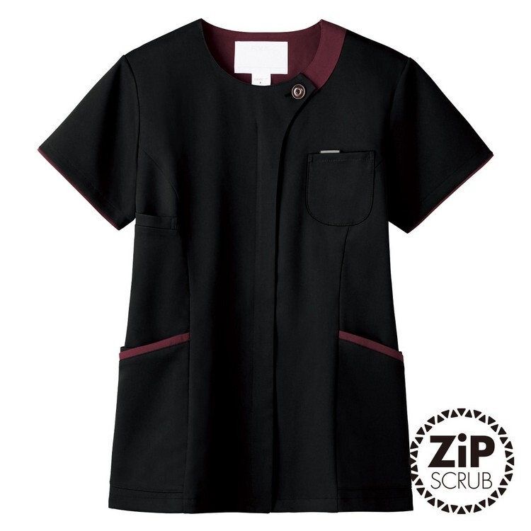 7069SC 女用優雅圓領刷手服