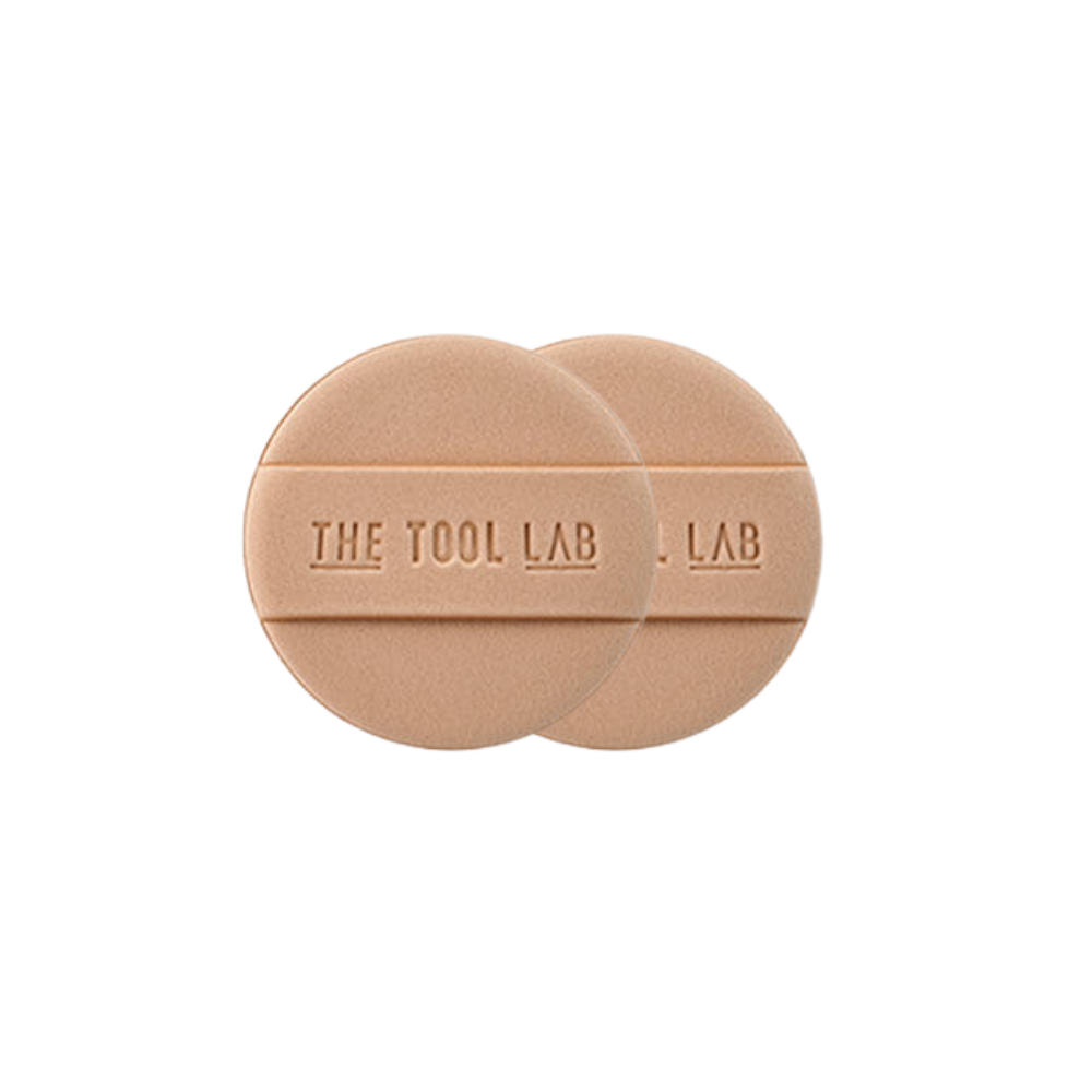 THE TOOL LAB Matte柔霧圓形粉撲 [2個]