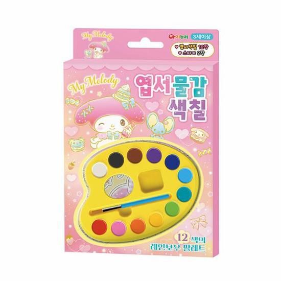 韓國直送 My Melody 12色 明信片 水彩著色