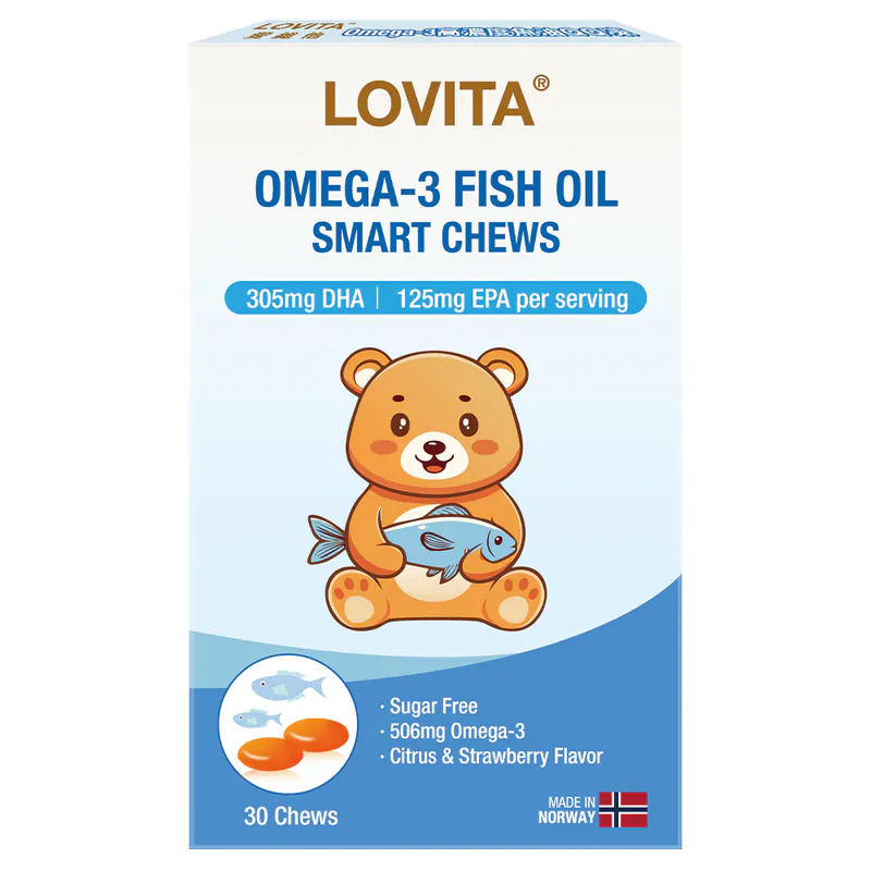 LOVITA愛維他 Omega-3高濃度魚油QQ凍(30顆/盒)