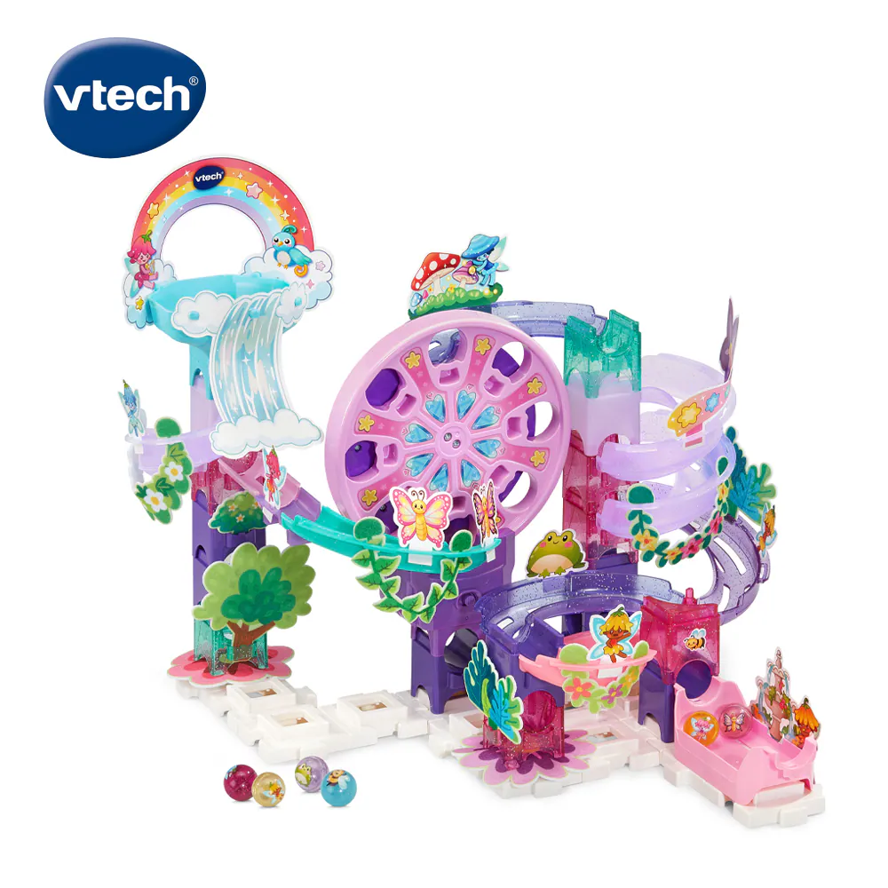 Vtech 智能滾球積木建構軌道組-魔法仙境花園