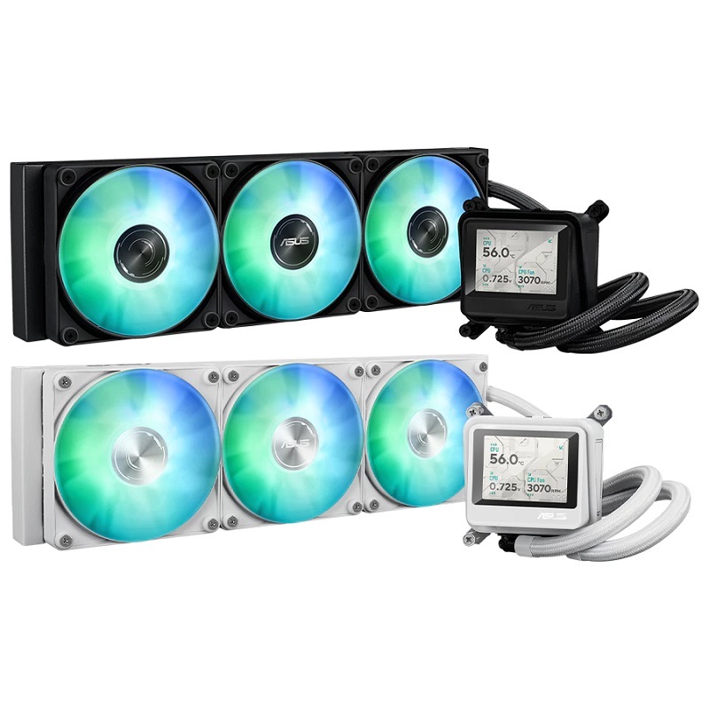 米特3C數位–ASUS 華碩 AYW Gaming LC 360 ARGB LCD 黑 一體式水冷散熱器