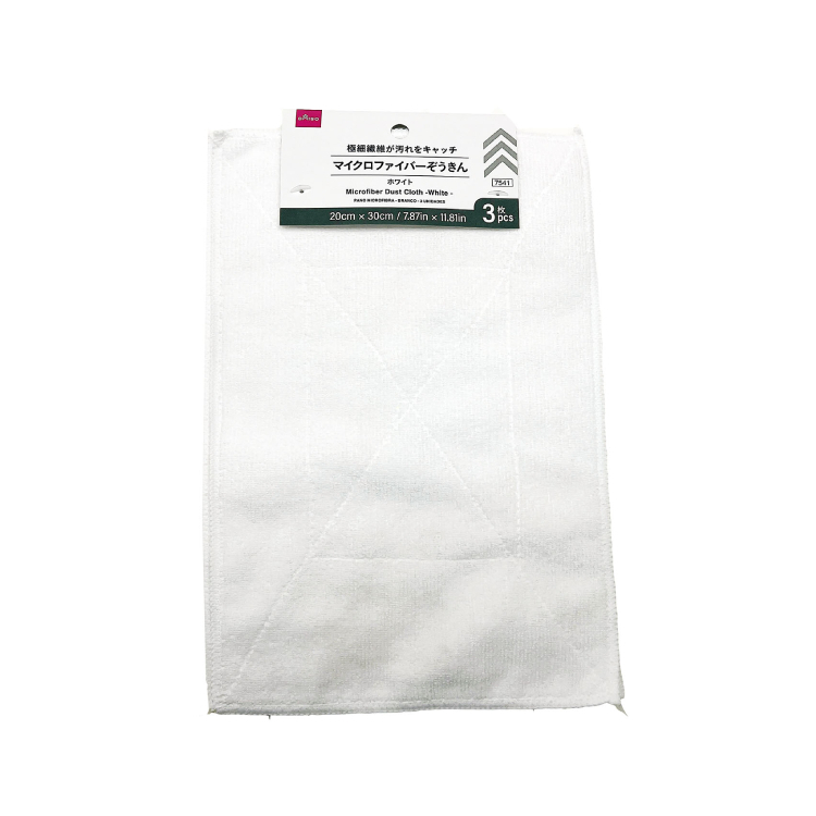 超細纖維抹布/白 3入 20×30cm