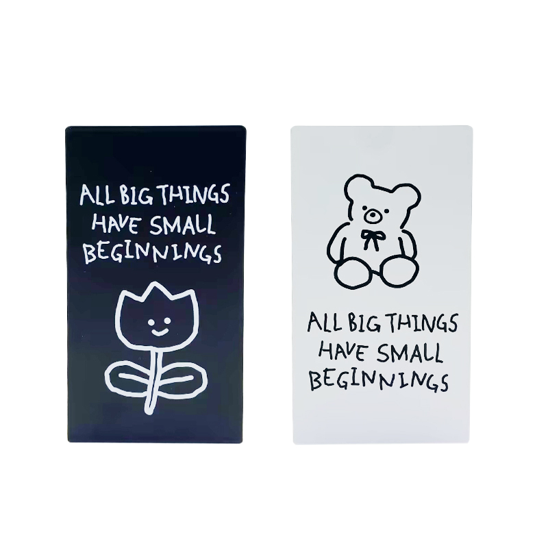 韓國風書擋/黑白插畫 8×13×7cm