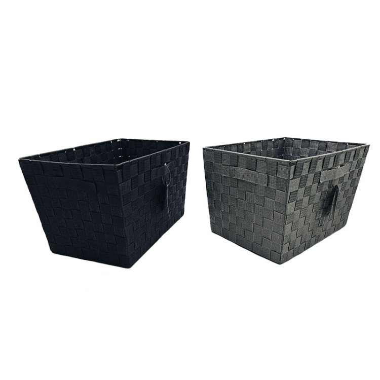 PP編織附提把收納盒/26×24×38cm