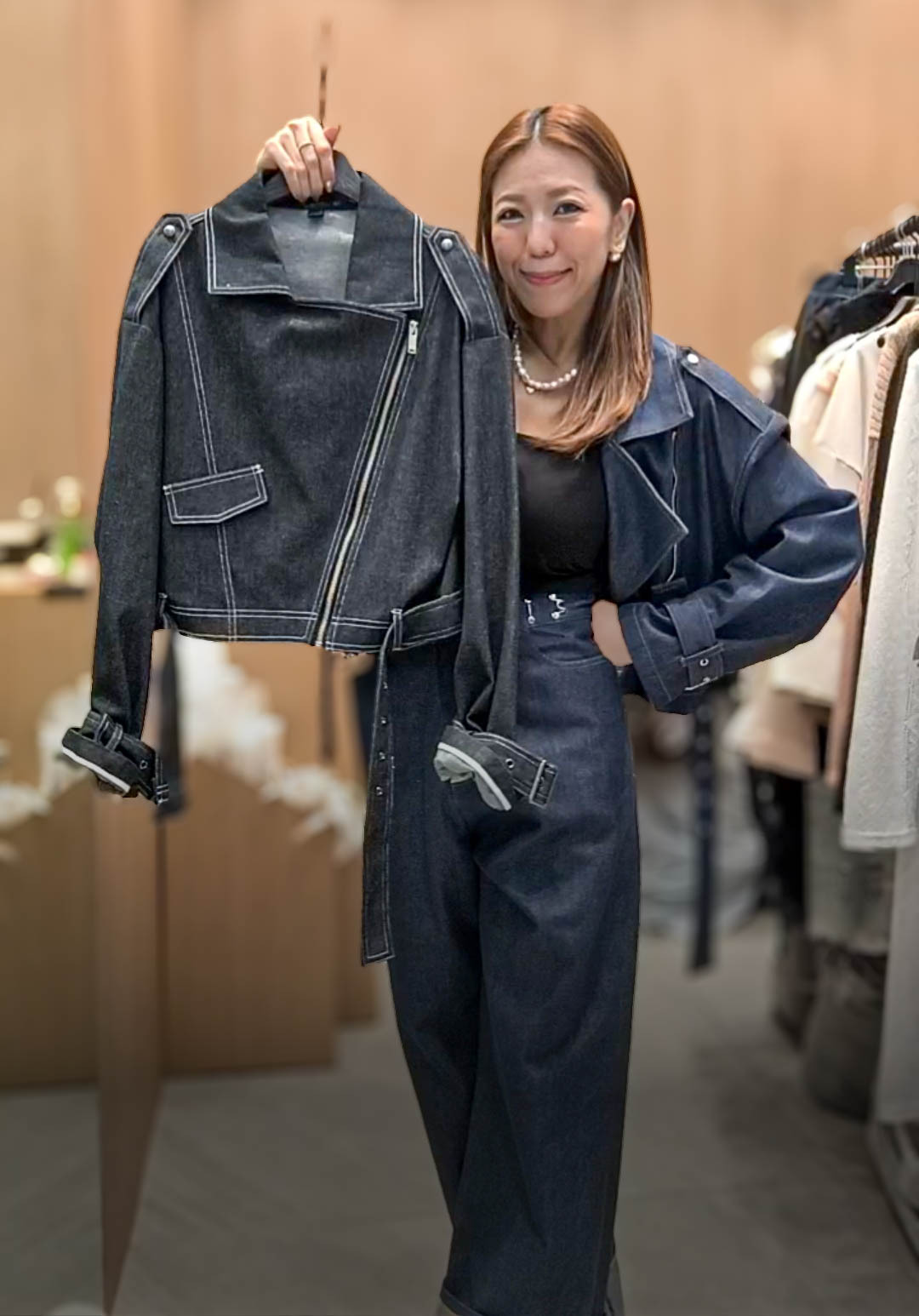 🥰K8803  ▶️牛仔外套 👉B:100cm L:50cm