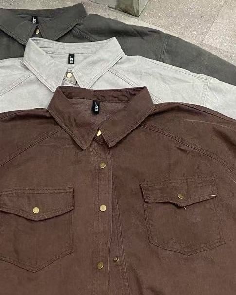 922 下襬抽繩工裝牛仔外套