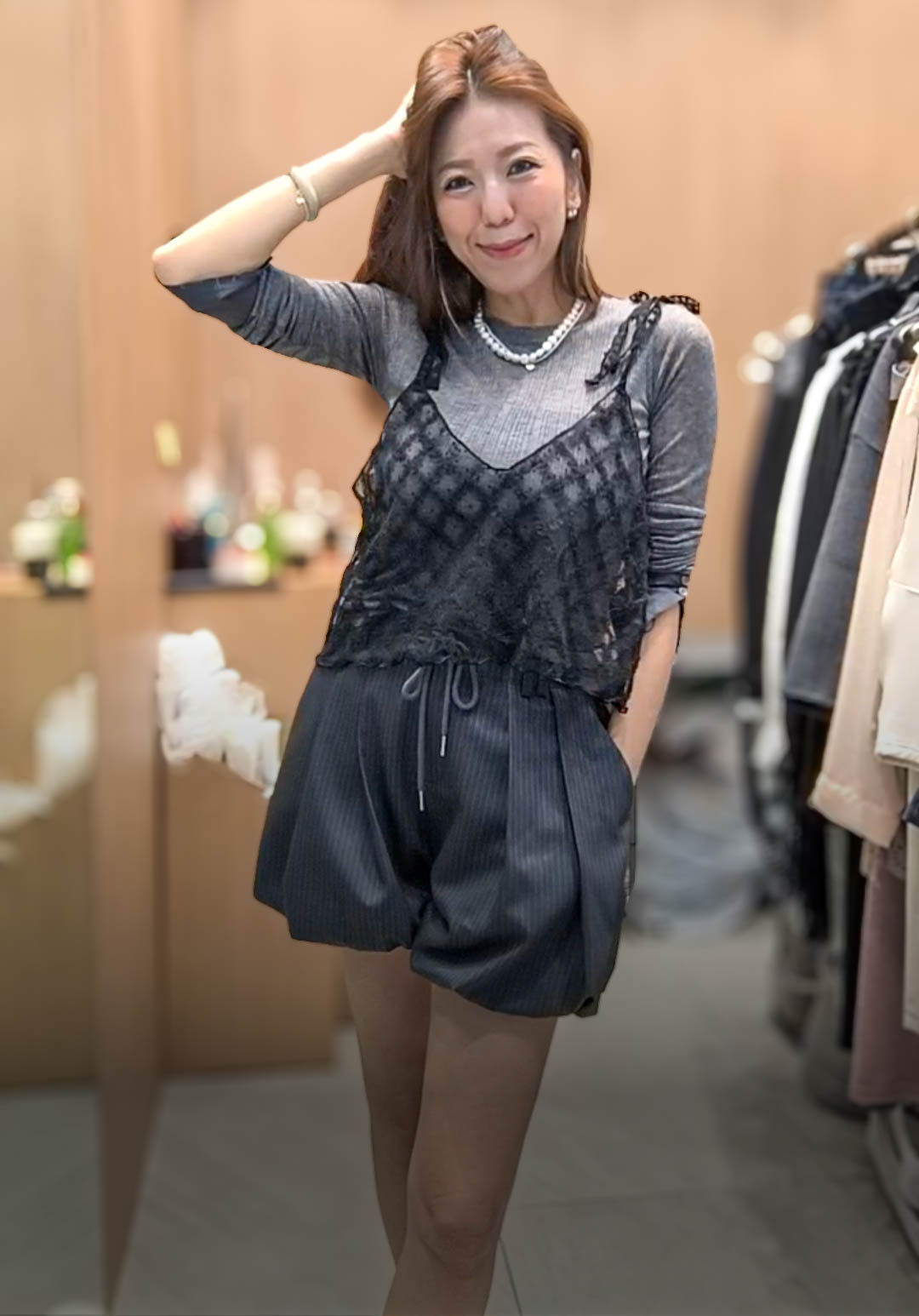 🥰K8821  ▶️綁帶菱格背心 👉B:110cm L:49cm