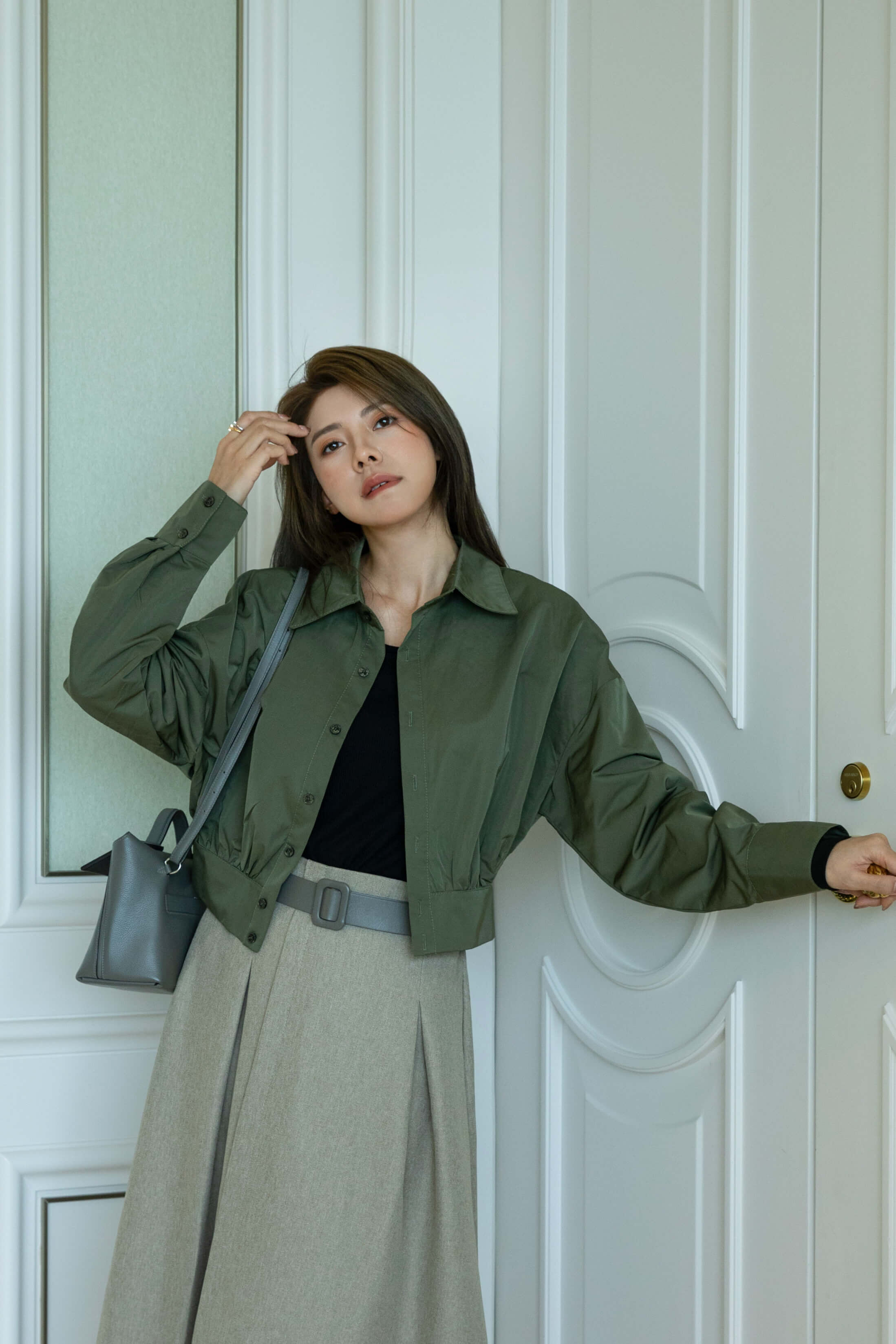 Cropped Shirt Jacket_JK2510L19