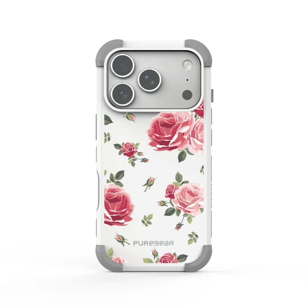 iPhone 坦克軍規防摔手機殼 / 玫瑰 (花卉系列)