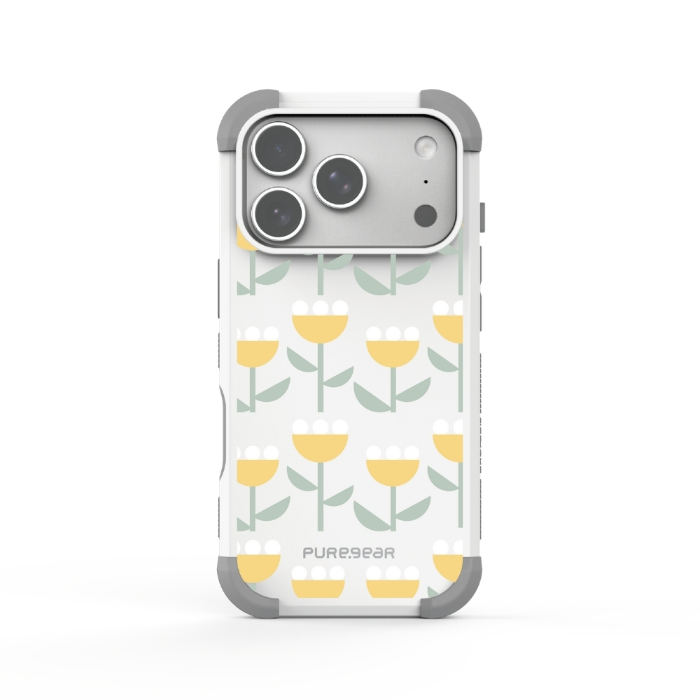 iPhone 坦克軍規防摔手機殼 / 幾何小花 (花卉系列)