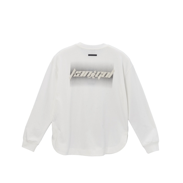 KANGOL 長袖 白色 印花LOGO 薄長T 中性 6455100300