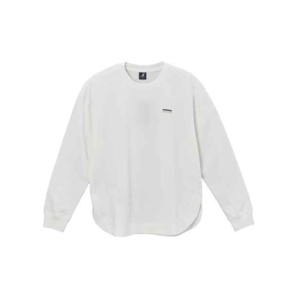 KANGOL 長袖 白色 印花LOGO 薄長T 中性 6455100300