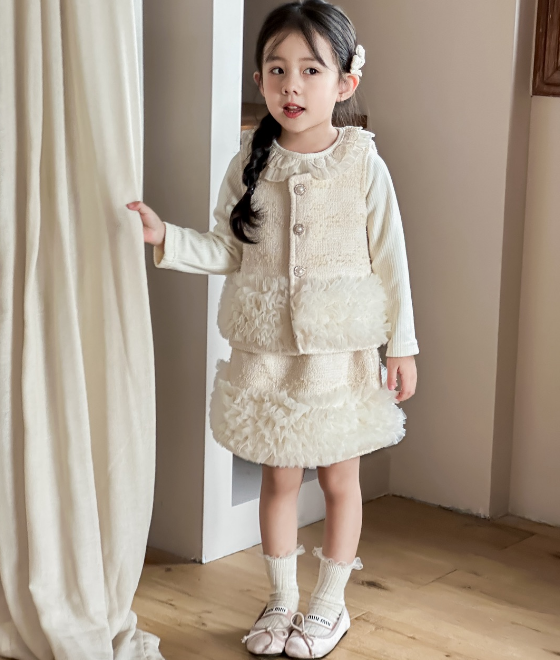 BYB10SE120BE珍珠色紗紗淑女3件套