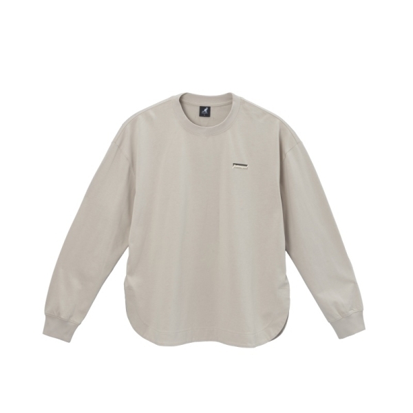 KANGOL 長袖 卡其 印花LOGO 薄長T 中性 6455100331