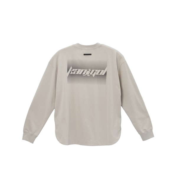 KANGOL 長袖 卡其 印花LOGO 薄長T 中性 6455100331