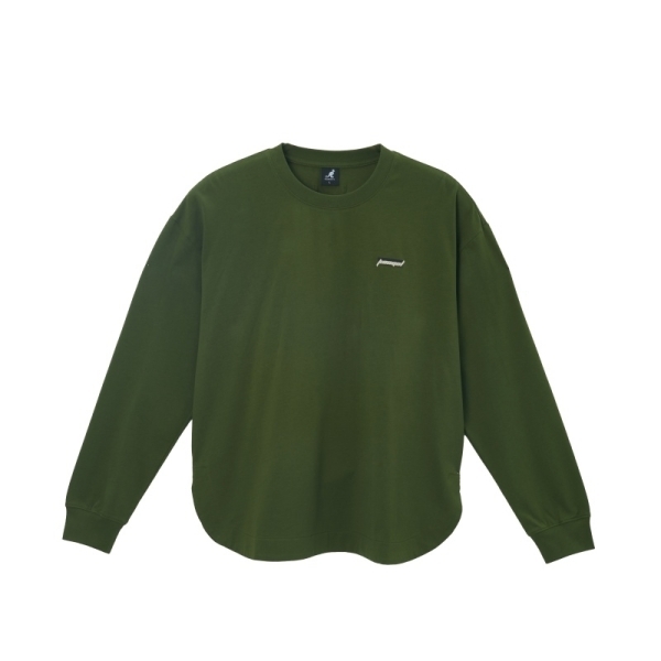 KANGOL 長袖 綠色 印花LOGO 薄長T 中性 6455100372
