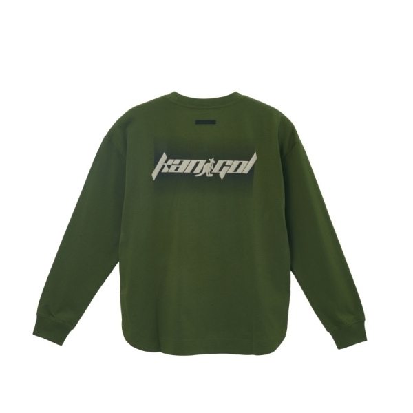 KANGOL 長袖 綠色 印花LOGO 薄長T 中性 6455100372