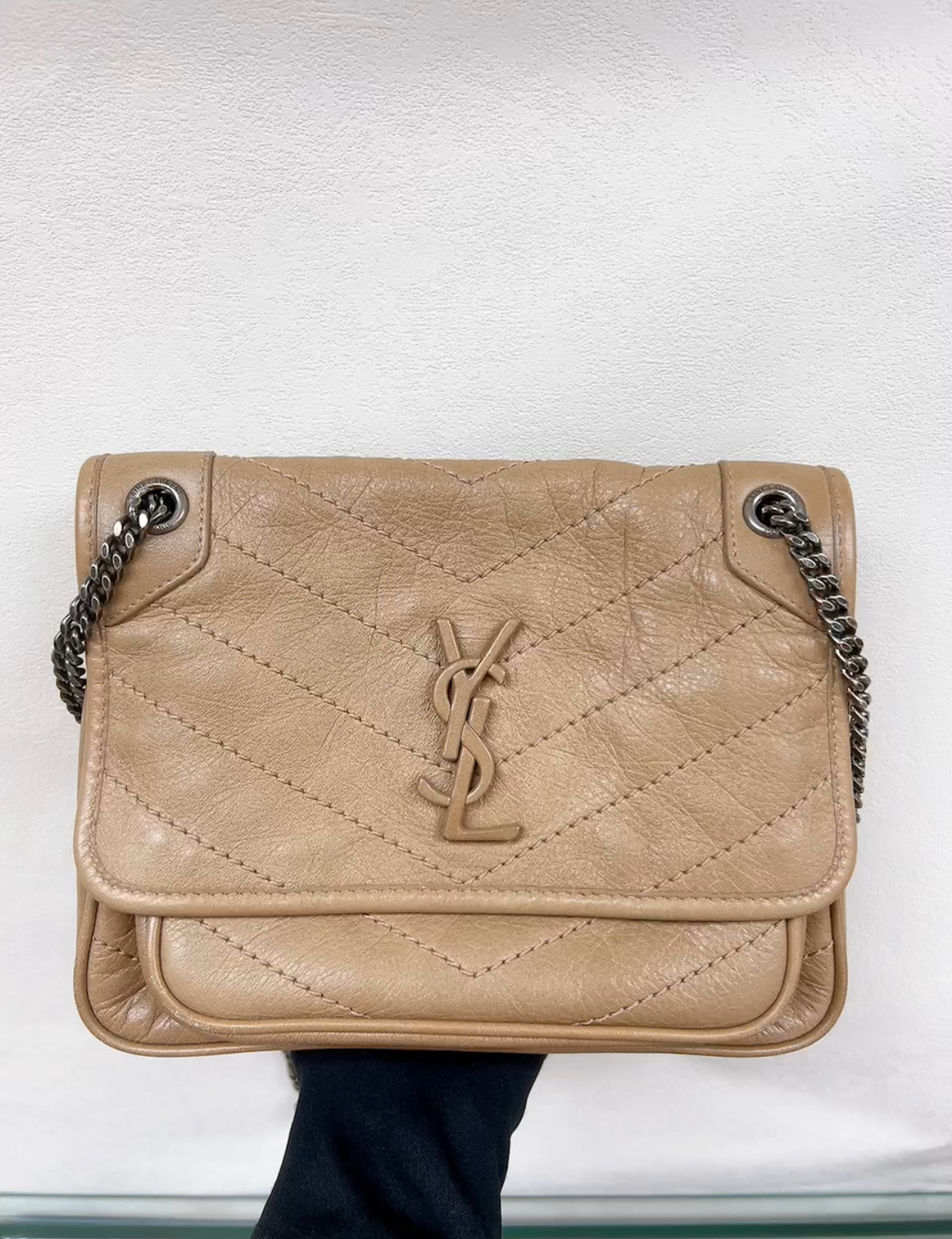 YSL Saint Laurent niki baby beige