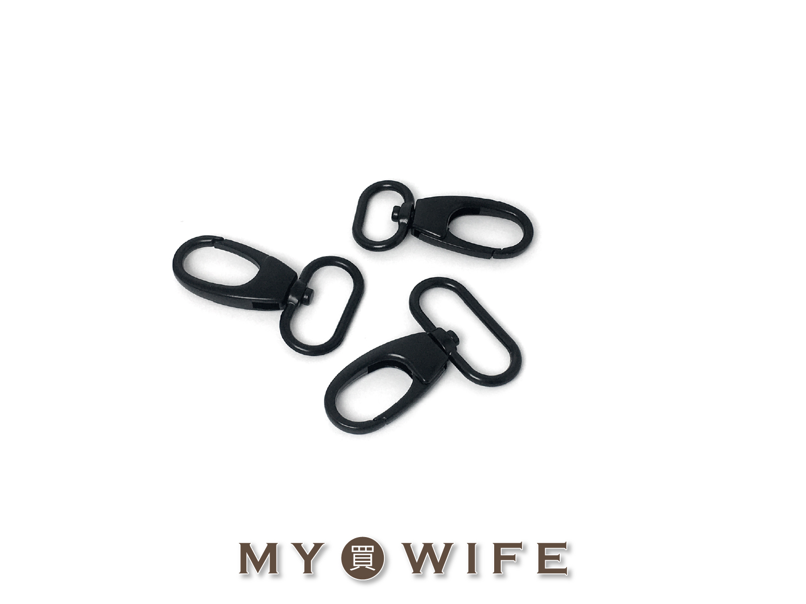 消光黑合金勾_勾子/勾扣/龍蝦勾_3規格【YR-102325】