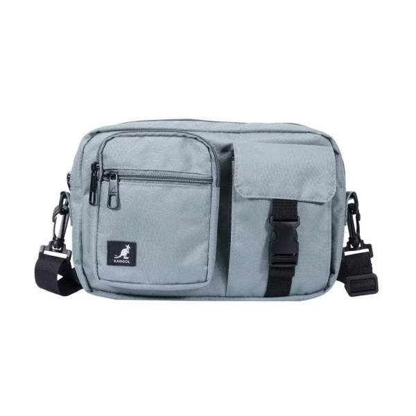 KANGOL 小方包 側背包 淺灰 小側包 包包 6555170410