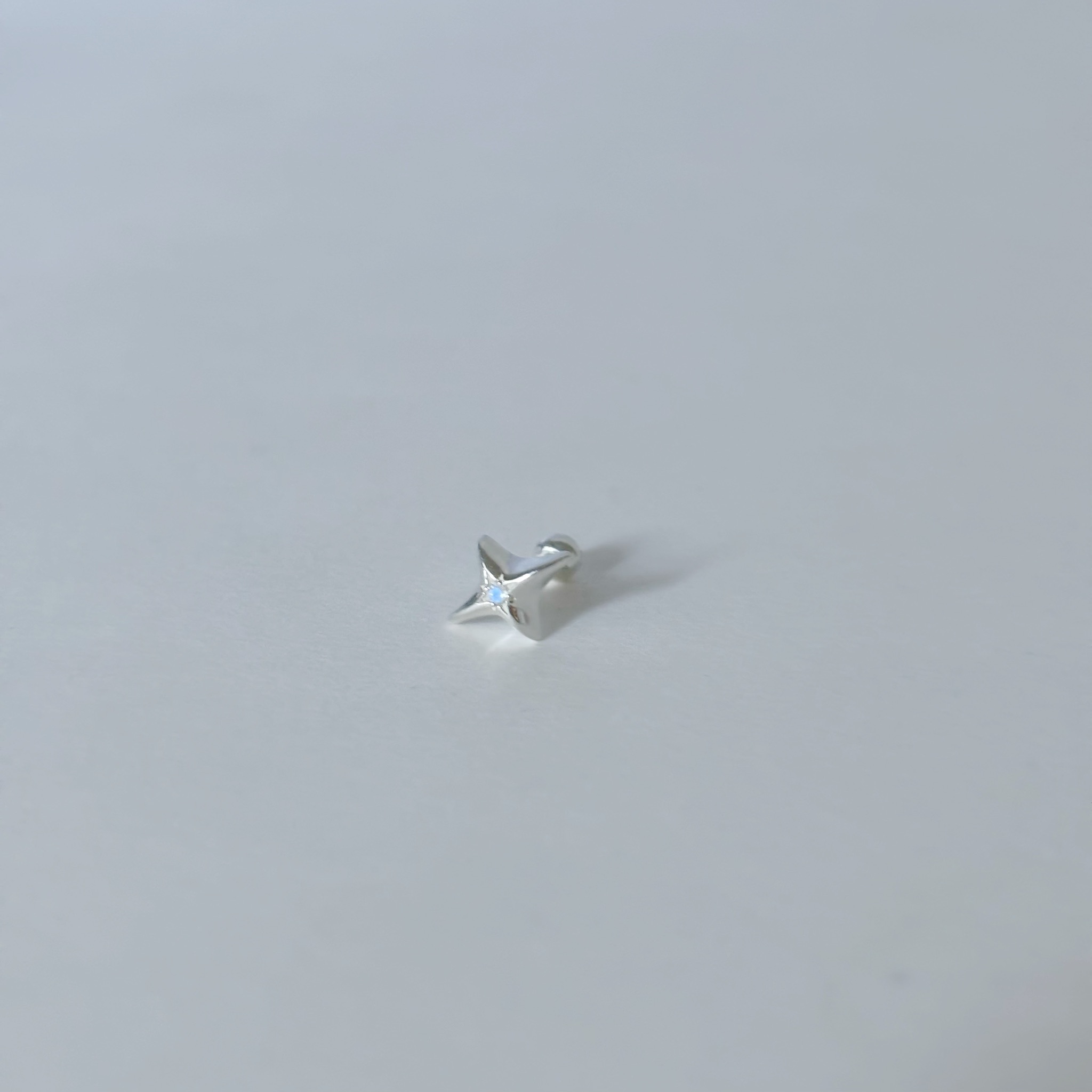 Aster月光石轉珠耳環