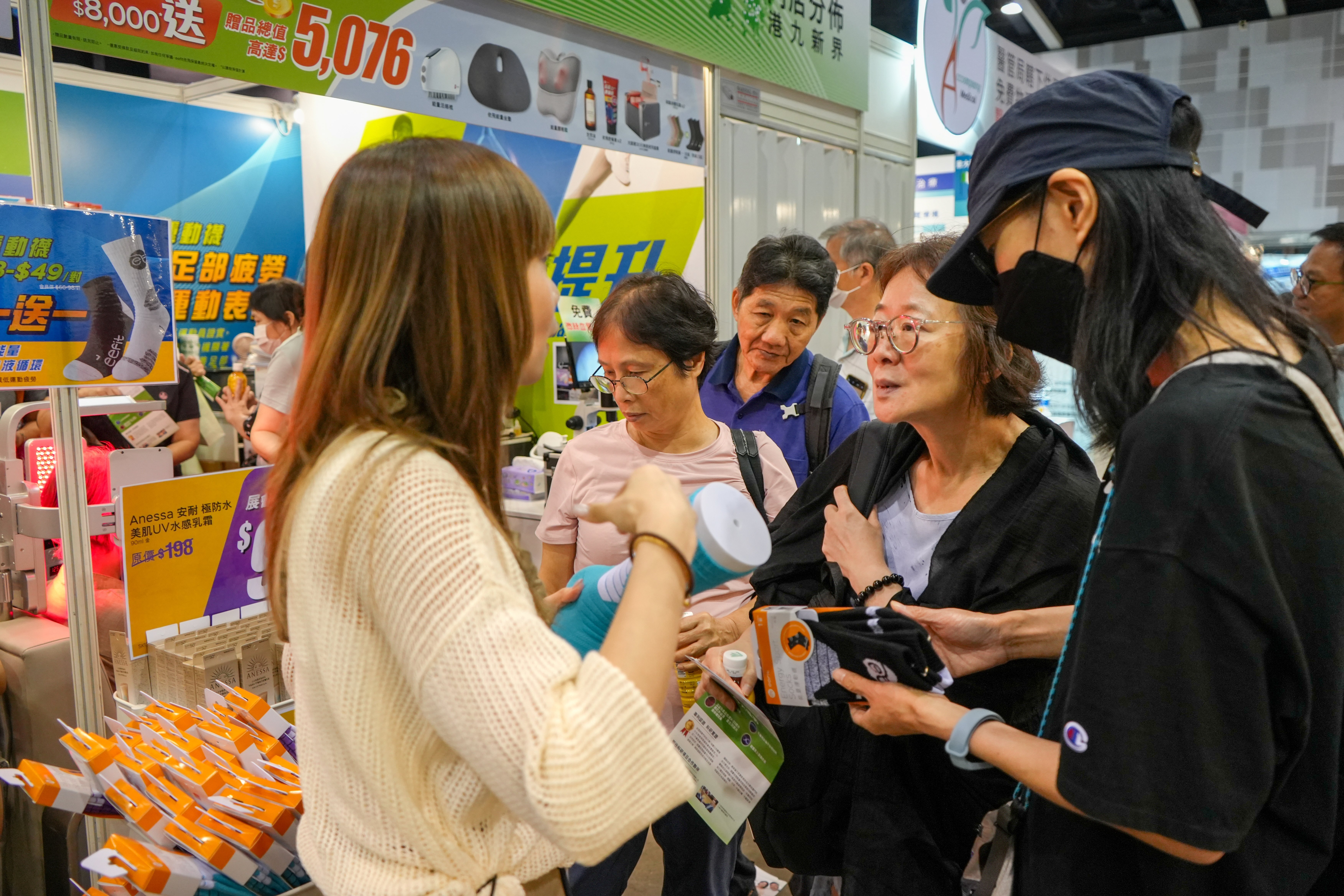 到場人士瞭解依飛能量運動襪