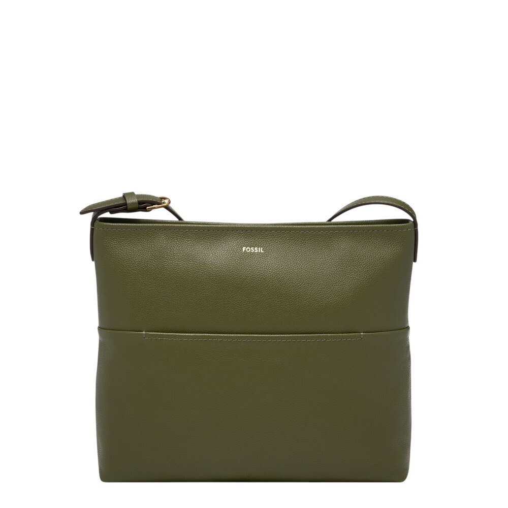 Phoebe 簡約真皮大斜背包(兩色可選)