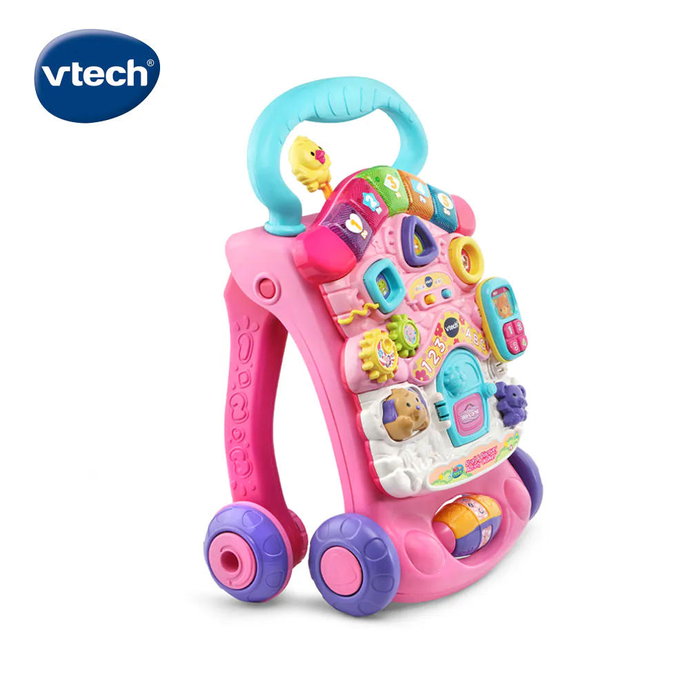Vtech 2合1多功能寶寶學步車 粉