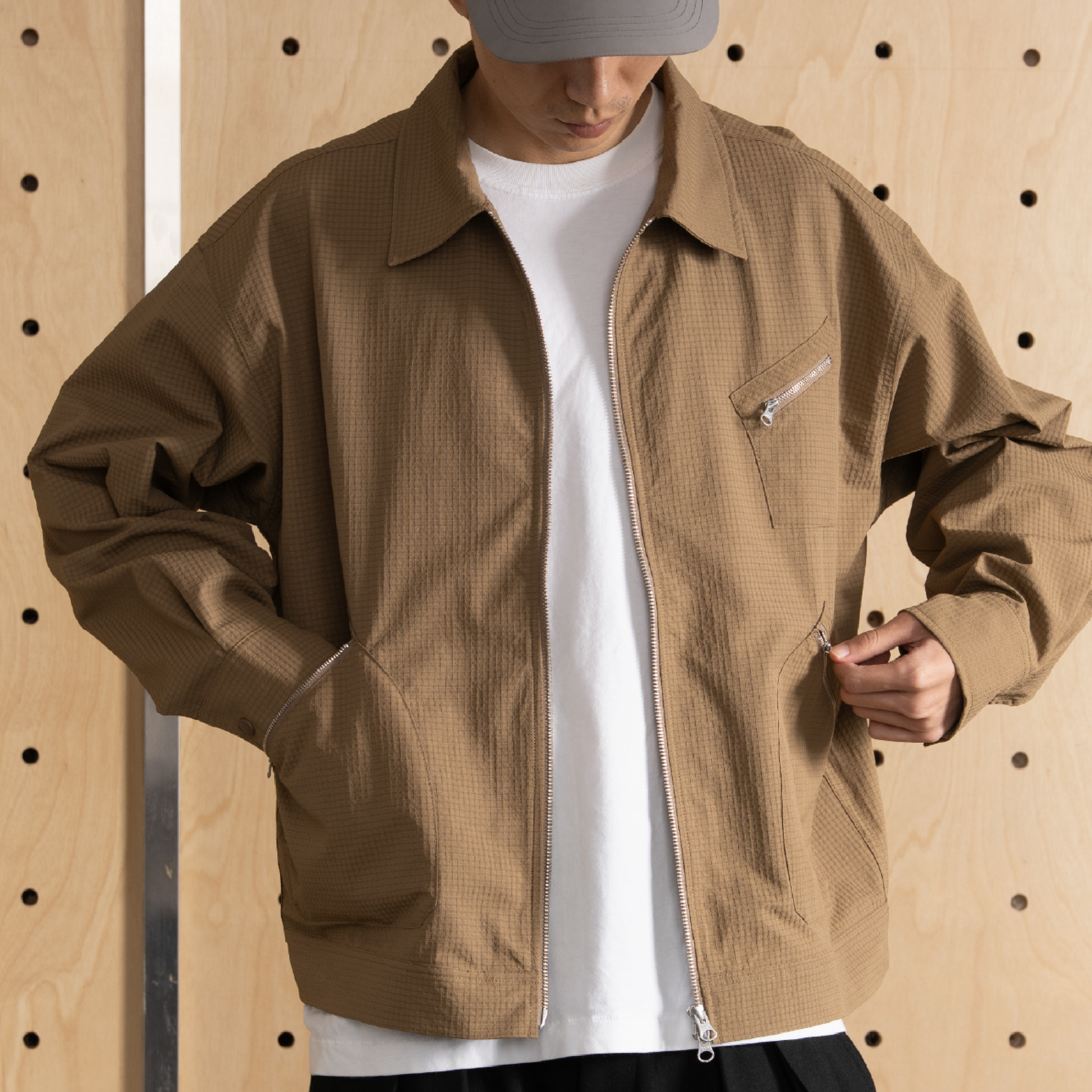 PIN SKTBS Zip Pocket Jacket 翻領口袋外套 [P-J10]