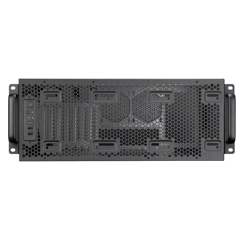 米特3C數位–銀欣 RM4A 4U高水冷機箱 支援360水冷排 滑軌RMS05-22另購/SST-RM4A