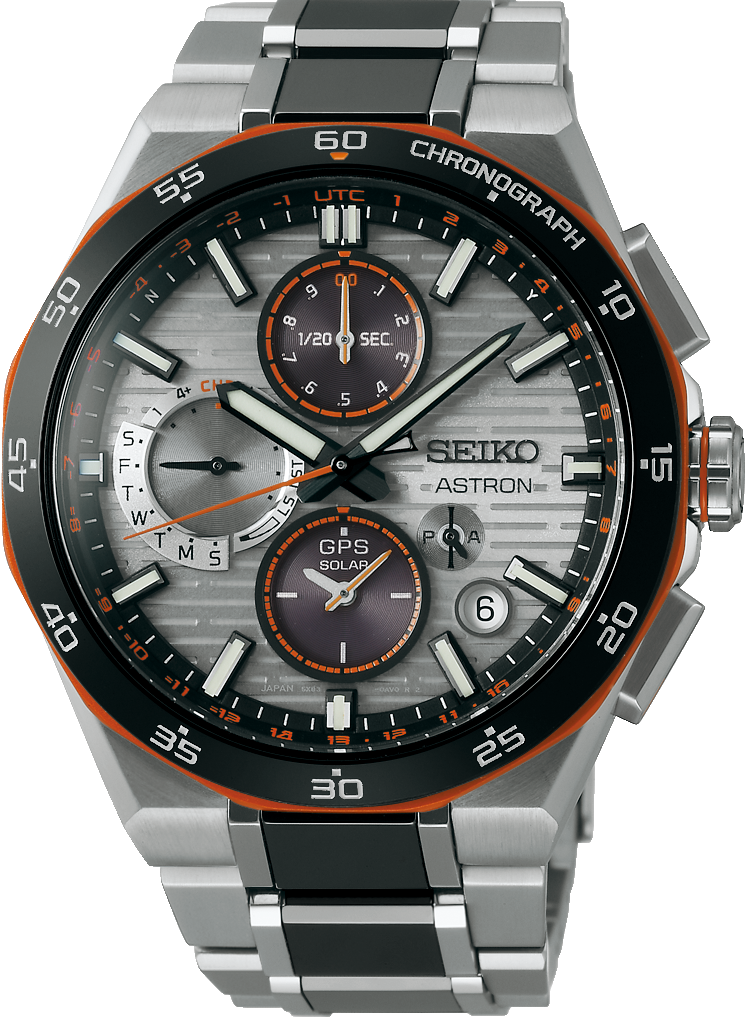 萬年鐘錶 -  SEIKO ASTRON GPS 未來風格黑色陶瓷太陽能衛星對時鈦金屬錶帶男錶  SSH183J1 / 5X83-0AS0N 錶徑43.4MM