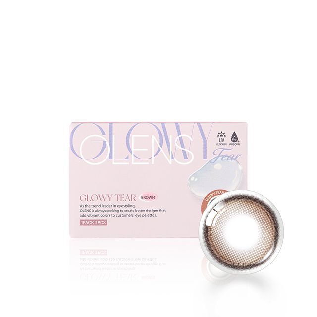 [PUSCON]OLENS Glowy Tear Monthly Brown｜月拋彩妝隱形眼鏡｜2片